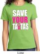 Ladies Breast Cancer Awareness Shirt Save Your Tatas Tee T-Shirt