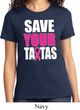 Ladies Breast Cancer Awareness Shirt Save Your Tatas Tee T-Shirt
