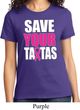 Ladies Breast Cancer Awareness Shirt Save Your Tatas Tee T-Shirt