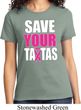 Ladies Breast Cancer Awareness Shirt Save Your Tatas Tee T-Shirt