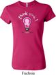Ladies Breast Cancer Awareness Shirt Think Pink Crewneck Tee T-Shirt