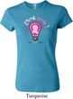 Ladies Breast Cancer Awareness Shirt Think Pink Crewneck Tee T-Shirt