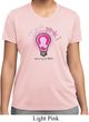 Ladies Breast Cancer Awareness Shirt Think Pink Moisture Wicking Tee