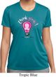 Ladies Breast Cancer Awareness Shirt Think Pink Moisture Wicking Tee