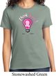 Ladies Breast Cancer Awareness Shirt Think Pink Tee T-Shirt