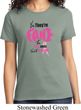 Ladies Breast Cancer Awareness Shirt Yes They're Fake Tee T-Shirt