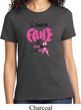 Ladies Breast Cancer Awareness Shirt Yes They're Fake Tee T-Shirt