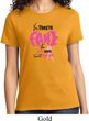 Ladies Breast Cancer Awareness Shirt Yes They're Fake Tee T-Shirt