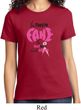 Ladies Breast Cancer Awareness Shirt Yes They're Fake Tee T-Shirt