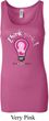 Ladies Breast Cancer Awareness Tanktop Think Pink Longer Length Tank