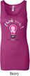 Ladies Breast Cancer Awareness Tanktop Think Pink Longer Length Tank