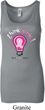 Ladies Breast Cancer Awareness Tanktop Think Pink Longer Length Tank