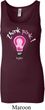 Ladies Breast Cancer Awareness Tanktop Think Pink Longer Length Tank
