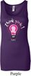 Ladies Breast Cancer Awareness Tanktop Think Pink Longer Length Tank