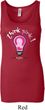 Ladies Breast Cancer Awareness Tanktop Think Pink Longer Length Tank