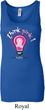Ladies Breast Cancer Awareness Tanktop Think Pink Longer Length Tank