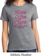 Ladies Breast Cancer Awareness Tee Hope Love Cure T-shirt
