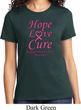 Ladies Breast Cancer Awareness Tee Hope Love Cure T-shirt