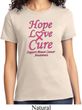 Ladies Breast Cancer Awareness Tee Hope Love Cure T-shirt