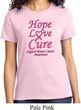 Ladies Breast Cancer Awareness Tee Hope Love Cure T-shirt