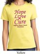 Ladies Breast Cancer Awareness Tee Hope Love Cure T-shirt