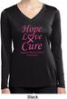 Ladies Breast Cancer Hope Love Cure Dry Wicking Long Sleeve