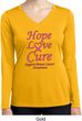 Ladies Breast Cancer Hope Love Cure Dry Wicking Long Sleeve