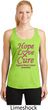 Ladies Breast Cancer Hope Love Cure Dry Wicking Racerback