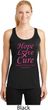 Ladies Breast Cancer Hope Love Cure Dry Wicking Racerback