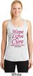 Ladies Breast Cancer Hope Love Cure Dry Wicking Racerback