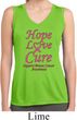 Ladies Breast Cancer Hope Love Cure Dry Wicking Sleeveless Shirt