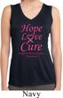 Ladies Breast Cancer Hope Love Cure Dry Wicking Sleeveless Shirt