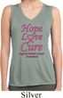 Ladies Breast Cancer Hope Love Cure Dry Wicking Sleeveless Shirt