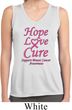 Ladies Breast Cancer Hope Love Cure Dry Wicking Sleeveless Shirt