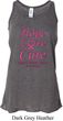 Ladies Breast Cancer Hope Love Cure Flowy Racerback