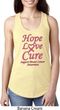 Ladies Breast Cancer Hope Love Cure Ideal Racerback