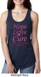 Ladies Breast Cancer Hope Love Cure Ideal Racerback