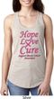 Ladies Breast Cancer Hope Love Cure Ideal Racerback