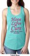 Ladies Breast Cancer Hope Love Cure Ideal Racerback