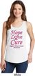 Ladies Breast Cancer Hope Love Cure Tank Top