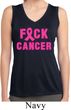 Ladies Breast Cancer Shirt F*CK Cancer Sleeveless Moisture Wicking Tee