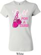 Ladies Breast Cancer Shirt Fight For a Cure Crewneck Tee T-Shirt