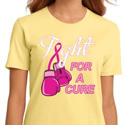 Ladies Breast Cancer Shirt Fight For a Cure Organic Tee T-Shirt