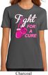 Ladies Breast Cancer Shirt Fight For a Cure Organic Tee T-Shirt