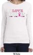 Ladies Breast Cancer Shirt I Love Boobies Long Sleeve Tee T-Shirt