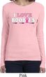Ladies Breast Cancer Shirt I Love Boobies Long Sleeve Tee T-Shirt