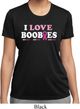 Ladies Breast Cancer Shirt I Love Boobies Moisture Wicking Tee T-Shirt