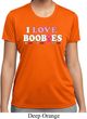 Ladies Breast Cancer Shirt I Love Boobies Moisture Wicking Tee T-Shirt
