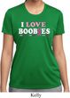 Ladies Breast Cancer Shirt I Love Boobies Moisture Wicking Tee T-Shirt