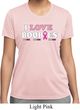 Ladies Breast Cancer Shirt I Love Boobies Moisture Wicking Tee T-Shirt
